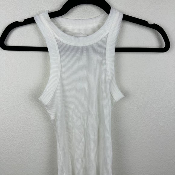 WSLY Rivington Ribbed Tank in White - Picture 3 of 6